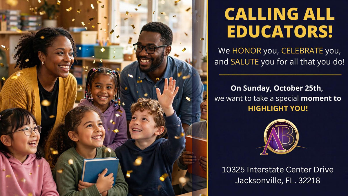 Calling All Educators flier - Sunday, October 25th